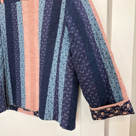 Vintage vintage patchwork quilt jacket - Picture 7 of 16